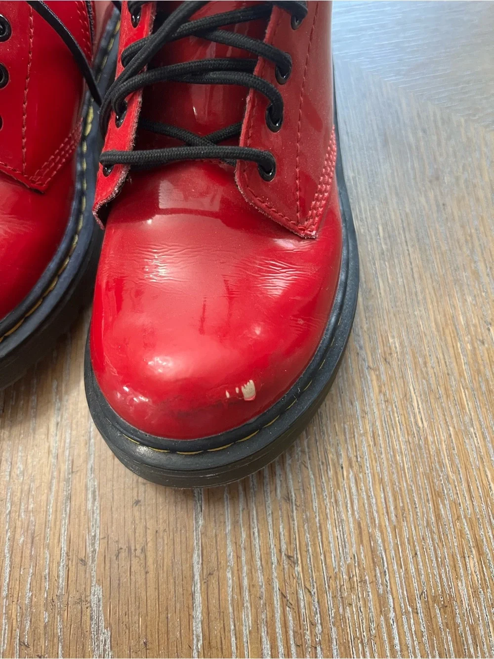 Dr Marten red little girls boots size 13